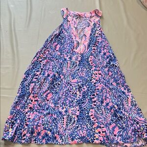 Lilly Pulitzer Pink and Blue Patterned Dress